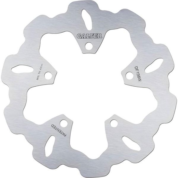 Disco Freno Galfer DF198W Wave® Rigido Posteriore 250X5Mm Per Kawasaki Zrx S R 1200 Ccm Anno 2001 - 2007-image