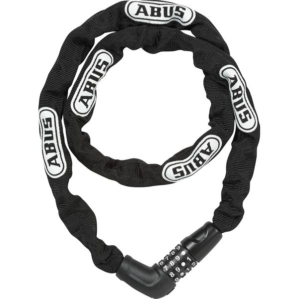 Lucchetto A Catena Abus Steel-O-Chain 5805C - Lucchetto A Combinazione In Catena D'acciaio Spessa 5 Mm - Livello Di Sicurezza Abus 4 - 110 Cm - Nero-image