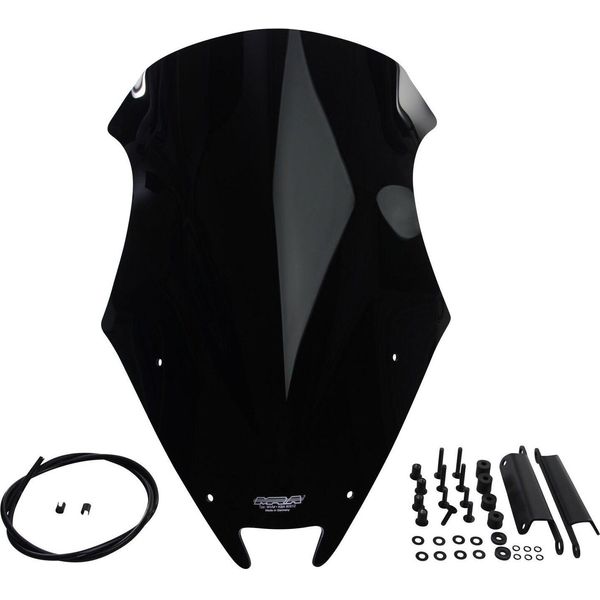 Parabrezza Mra Racing Rm Nero Con Abe Per Suzuki Gsx S 1000 (Anno 2015)-image
