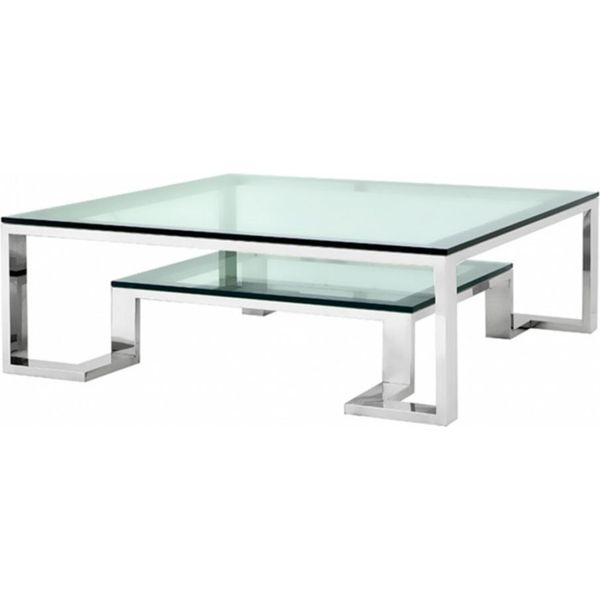 Casa Padrino Luxury Art Deco Designer Coffee Table 120 X 120 X H. 40 Cm - Tavolo Da Salotto - Luxury Hotel Furniture-image