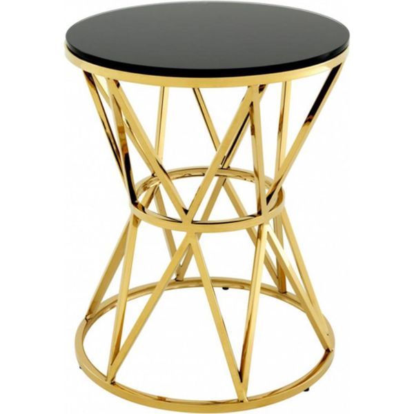 Casa Padrino Tavolino Di Design Art DéCo Oro 44 X H. 55 Cm - Tavoli D'arredo Per Hotel-image