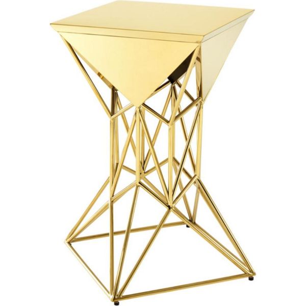 Casa Padrino Tavolino Di Design Art DéCo Oro 36 X 36 X H. 60 Cm - Tavolino Di Design-image