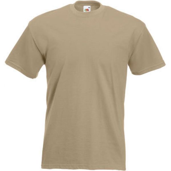 Fruit Of The Loom 61-044-0 | Maglietta Da Uomo Super Premium - Colore: Khaki - Taglia: M-image