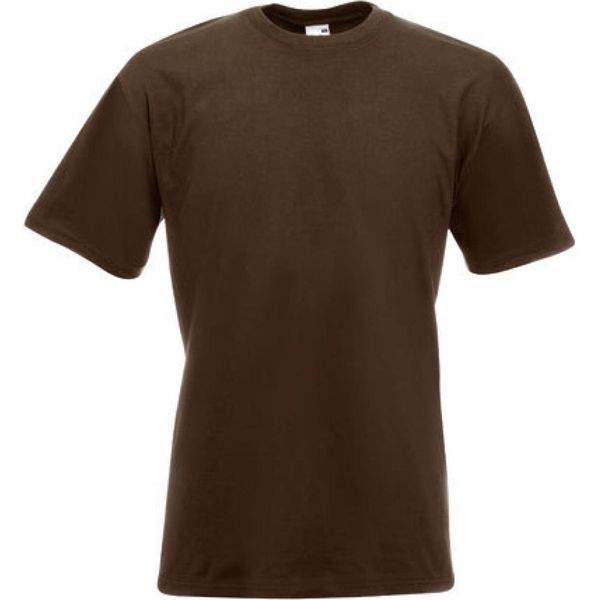 Fruit Of The Loom 61-044-0 | Maglietta Da Uomo Super Premium - Colore: Chocolate - Taglia: Xxl-image