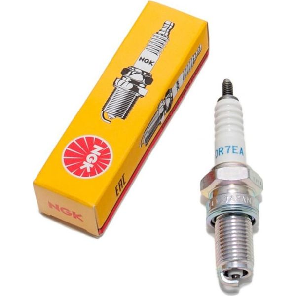 Candela Ngk DR7EA Con Soppressione Delle Interferenze, Filettatura Lunga 19,0 Mm Ø 12,0 Mm, 7839-image