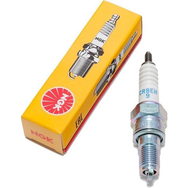 Candela Ngk CR8EH-9 Con Soppressione Delle Interferenze, Filettatura Lunga 19,0 Mm Ø 10,0 Mm, 5219 / 5666 / 6791-image