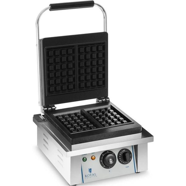 Ferro Per Waffel Royal Catering - Per Waffel Belgi - 2000 W - Rettangolare-image
