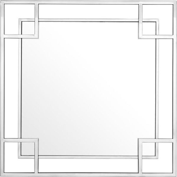 Casa Padrino Specchio Da Parete Di Design Argento 90 X H. 90 Cm - Specchio-image
