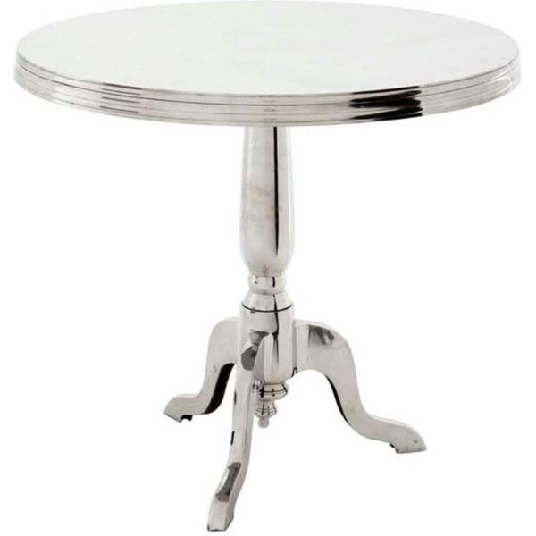 Tavolino In Alluminio Casa Padrino 80 X H. 74 Cm - Mobili Soggiorno-image