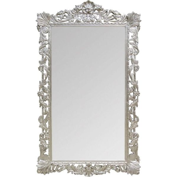 Casa Padrino Specchio Barocco Argento 110 X H. 193 Cm - Specchio Da Parete In Stile Antico-image
