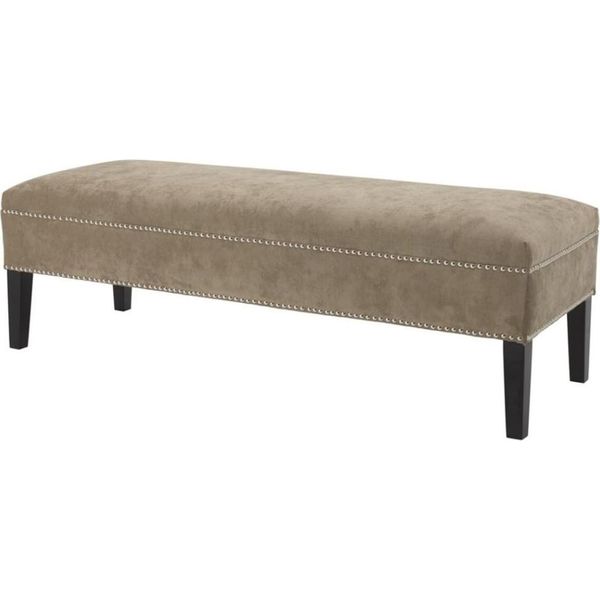 Casa Padrino Luxury Bench Greige 140 X 50 X H. 45 Cm - Qualità Lusso-image
