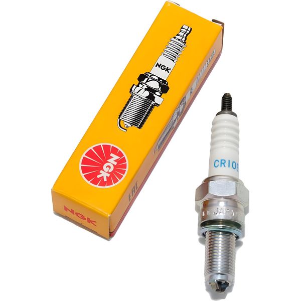 Candela Ngk CR10EK Con Soppressione Delle Interferenze, Filettatura Lunga 19,0 Mm Ø 10,0 Mm Esagono 16,0 Mm, Elettrodo A 2 Masse Distanza Tra Gli Elettrodi 0,75 Mm, Potere Calorifico 10, 2360-image