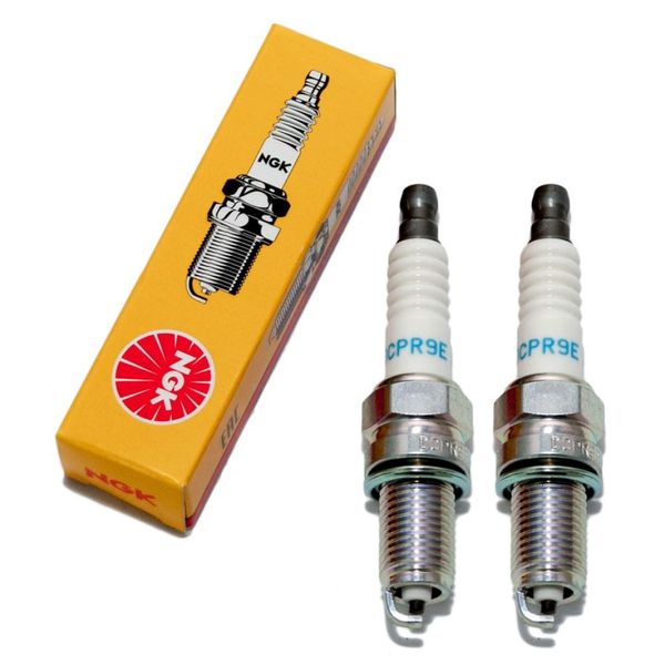 Set Di Candele Ngk 2X DCPR9E Candela Soppressa, Filettatura Lunga 19,0 Mm Ø 12,0 Mm Esagono 16,0 Mm, Distanza Tra Gli Elettrodi 0,85 Mm, Potere Calorifico 9, 2641-image