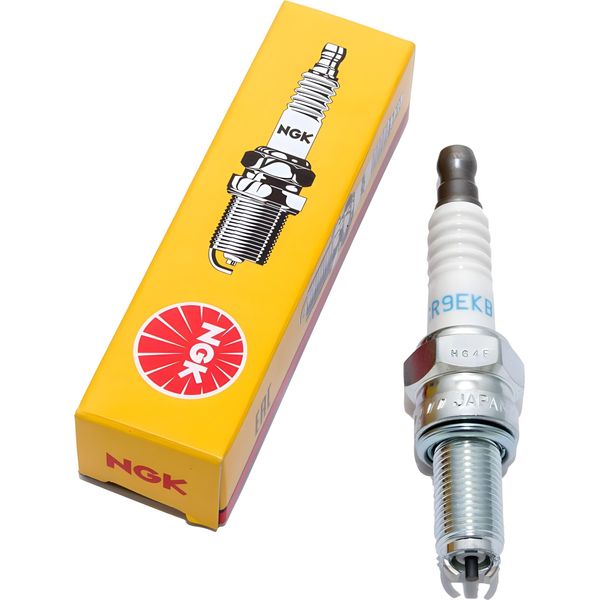 Candela Ngk CR9EKB Con Soppressione Delle Interferenze, Filettatura Lunga 19,0 Mm Ø 10,0 Mm Elettrodo A 2 Masse, Dado Di Collegamento Sae Fisso, 2305-image