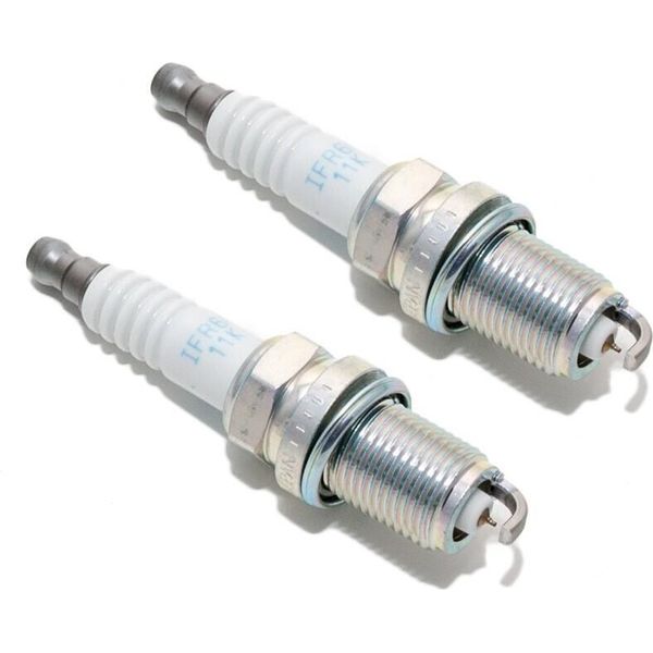 Set Di Candele Ngk 2X IFR6G-11K Candela Da Corsa / Candela Da Corsa Iridium Con Soppressione Delle Interferenze, Filettatura Lunga 19,0Mm Ø 14,0Mm Hex 16,0Mm, Distanza Tra Gli Elettrodi 1,10Mm, Potere Calorifico 6, 1314-image