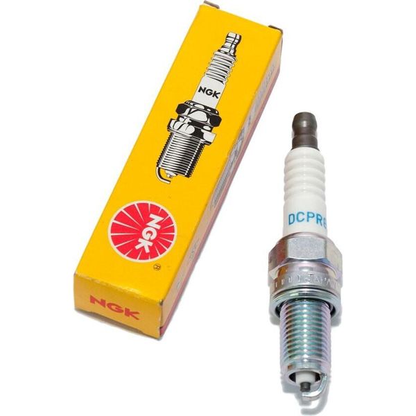Candela Ngk DCPR8E Con Soppressione Delle Interferenze, Filettatura Lunga 19,0 Mm Ø 12,0 Mm, 4179 / 4339-image