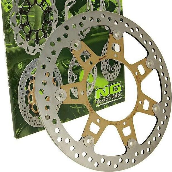 Disco Freno Flottante Ng 024 - 280 / 108 / 4Mm 7 Fori Compatibile Con Rieju RS-2 Matrix, Malaguti Drakon Naked 50 Ccm-image