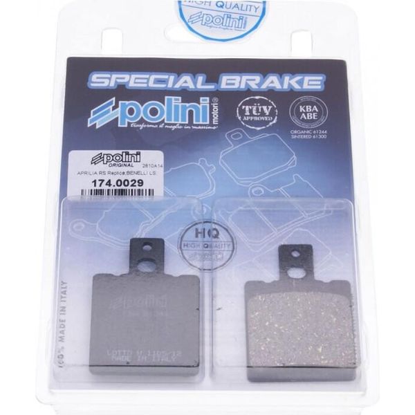 Pastiglie Freno Organiche Polini Compatibili Con Aprilia Rs, Rx-image