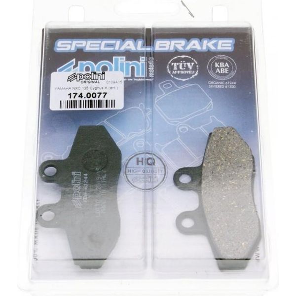 Pastiglie Freno Polini Organiche Per Yamaha Cygnus, Mbk Flame-image