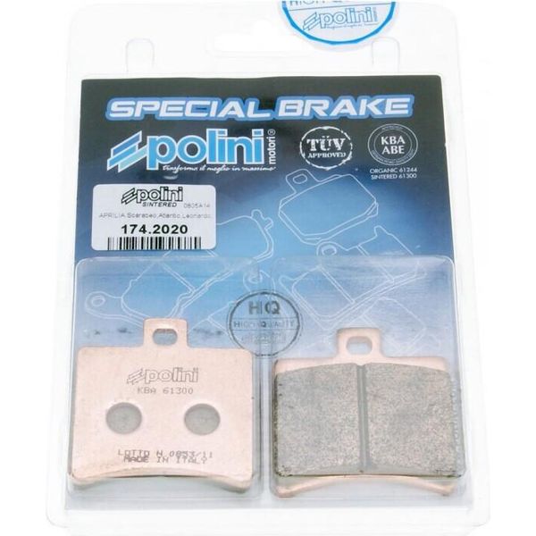Pastiglie Freno Polini Sinter Per Aprilia SR50, Scarabeo, Baotian BT49QT-image