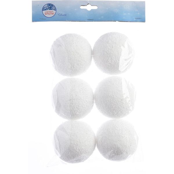 Palle Di Neve In Plastica 8 Cm, 6 Pezzi-image