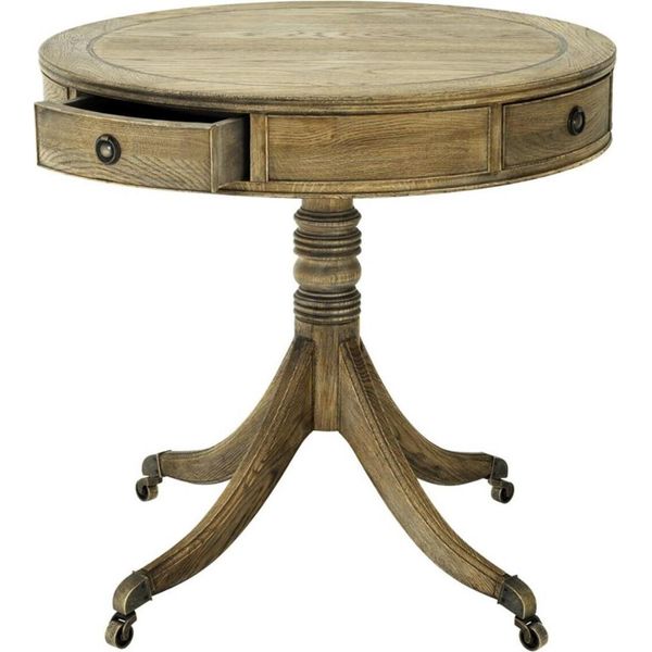 Casa Padrino Tavolino Da Salotto Colori Naturali / Ottone Ø 80 X H. 74 Cm - Mobili Soggiorno-image