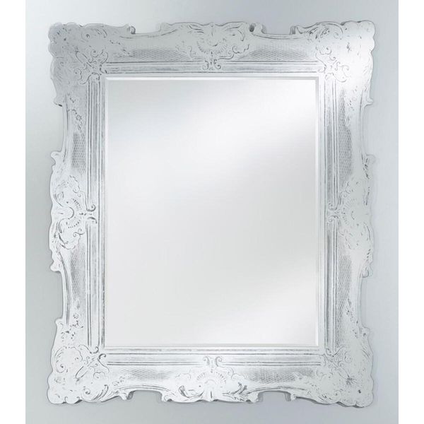 Casa Padrino Specchio Barocco Bianco Antico 106 X H. 125 Cm - Nobile E Magnifico-image