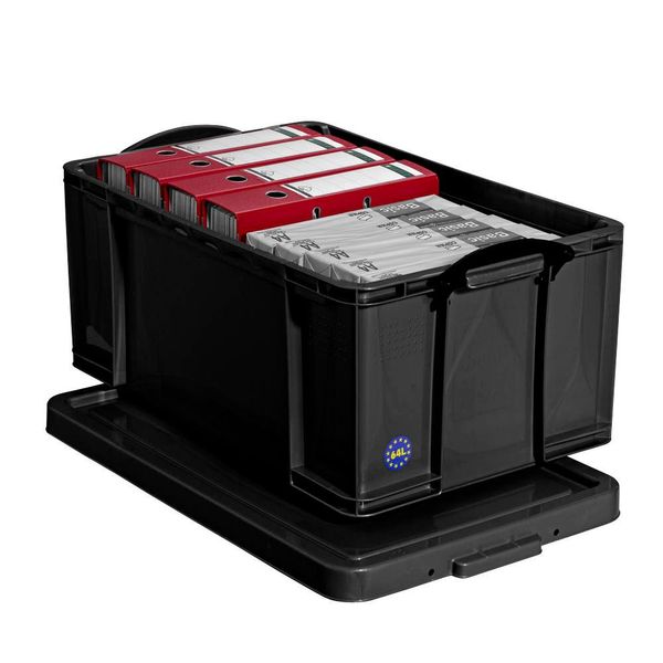 Really Useful Box 64BKCB Really Useful Box Aufbewahrungsbox 64,0 L Schwarz 71,0 X 44,0 X 31,0 Cm-image