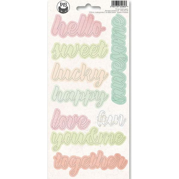 P13 Craft Aufkleber Dekor Stickers FüR Bullet Journal Scrapbooking Meet Again 04-image