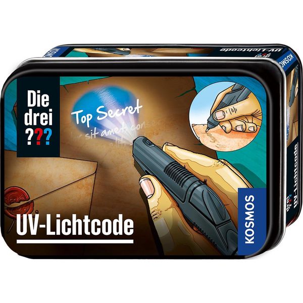 Kosmos Die Drei ??? Uv-Lichtcode, Uv-Lampe, Experimentierkasten, Detektivspiel, Kinder, Ab 7 Jahren, 632397-image