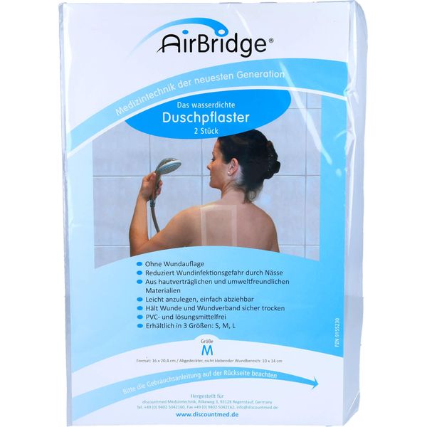 Airbridge Cerotti Impermeabili Per Doccia-3D 160 X 203 Mm, 2 Cerotti-image