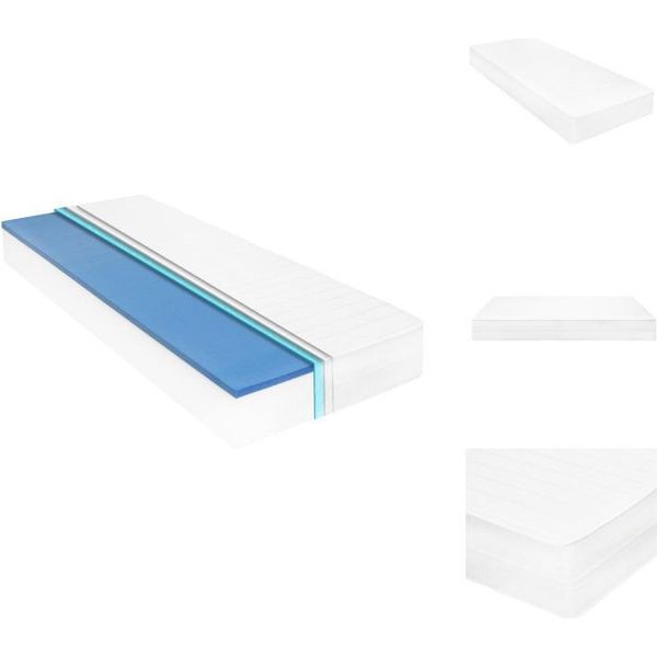 Materasso Vidaxl 80 X 200 Cm Schiuma Viscoelastica A Memoria Di Forma 18 Cm - Materassi-image