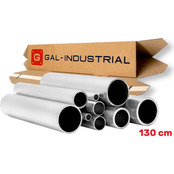 GAL-INDUSTRIAL | Tubo Tondo In Alluminio - 20X1Mm - 130Cm - Taglio Su Misura-image