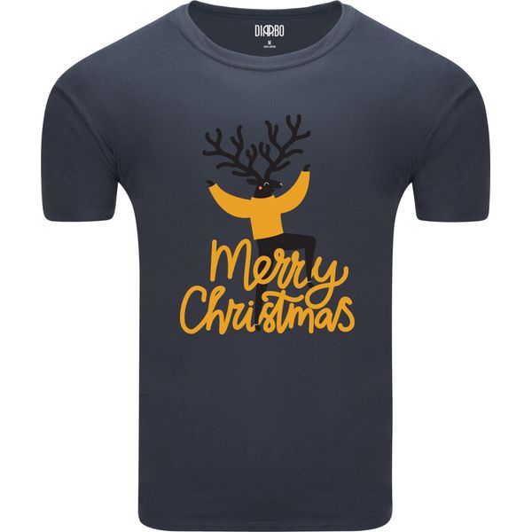 Diarbo T-Shirt Uomo Natale Regalo Di Natale Cervo Grigio Scuro Taglia Xxl-image
