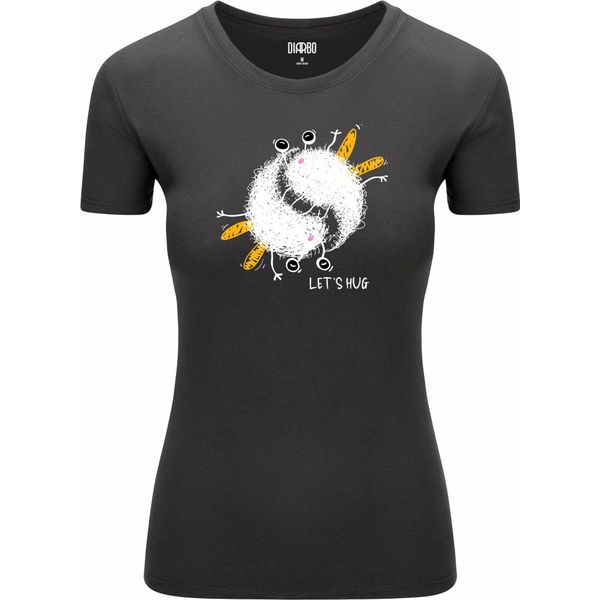 Diarbo T-Shirt Da Donna Con Stampa Classica Api Accoglienti Grigio Scuro Taglia L-image