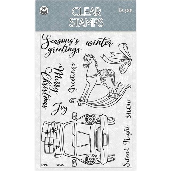P13 Set Di Timbri Trasparenti Motivstempel Clear Stamps, Fascino Di Natale 01 A6 12 Stk.-image