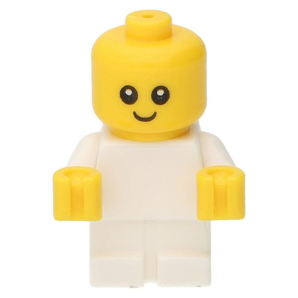 Minifigure Lego® Baby Corpo Bianco Con Mani Gialle Nuovo! Quantità 1X-image