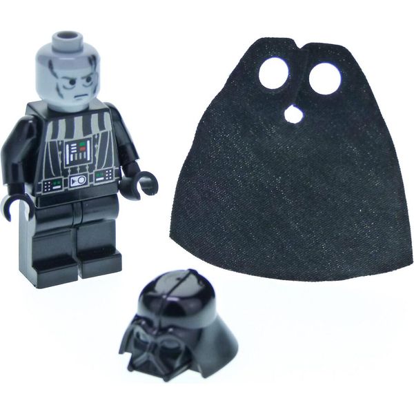 1X Lego Minifigure Star Wars Darth Vader Casco Nero Morte Nera 10188 Sw0209-image