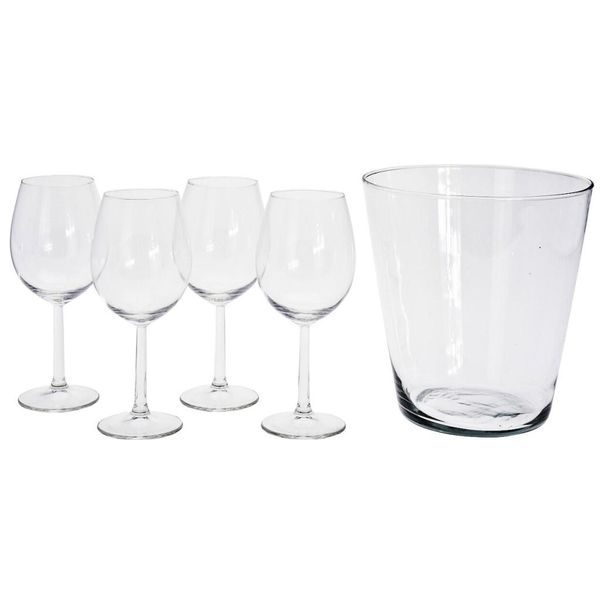 Bicchiere Da Vino + Dispenser 5 Pezzi Eccellente KO-VER000576-image