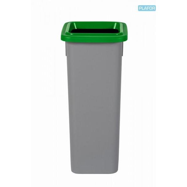 Cestino Per Rifiuti Differenziati Fit Bin Grigio 20 L, Verde - Vetro-image