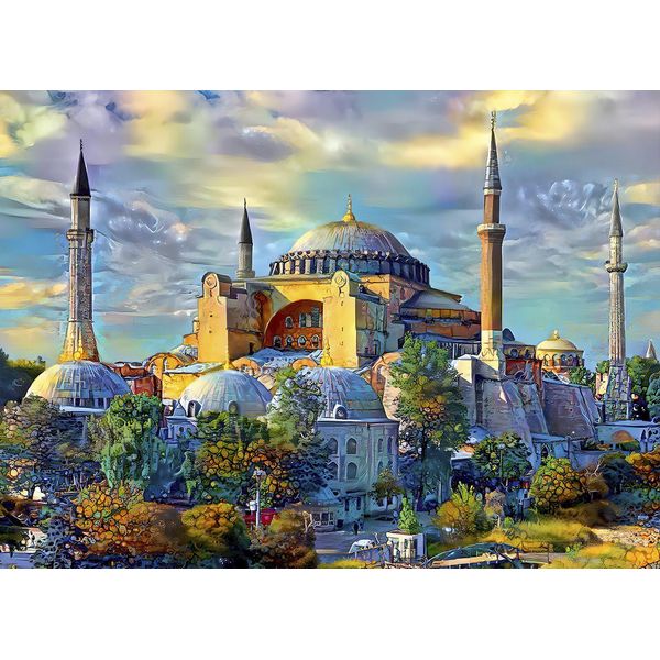 Bluebird Puzzle Di Santa Sofia, Istanbul, Turchia 1000 Pezzi-image