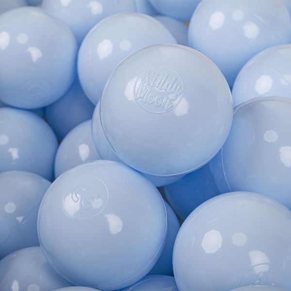 Kiddymoon 100 Palline/7Cm Palline Giocattolo Per Bambini Palline Da Bagno Palline Di Plastica Per Bambini Eu, Blu Pastello-image