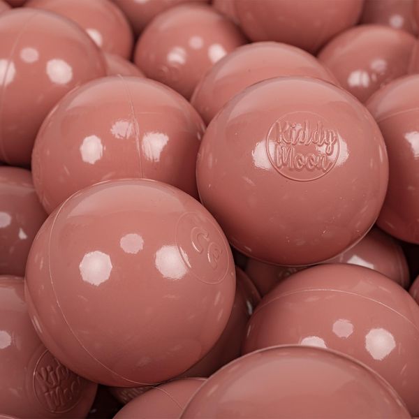 Kiddymoon 50 Palline/7Cm Palline Per Bambini Palline Da Gioco Palline Da Bagno Per Bambini Palline In Plastica Semplice Eu, Colore Salmone-image
