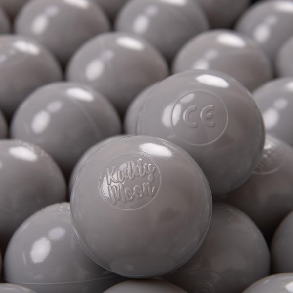 Kiddymoon 300 ∅ 6Cm Palline Per Bambini Palline Per Piscina Palline Di Plastica Per Bambini Eu, Grigio-image