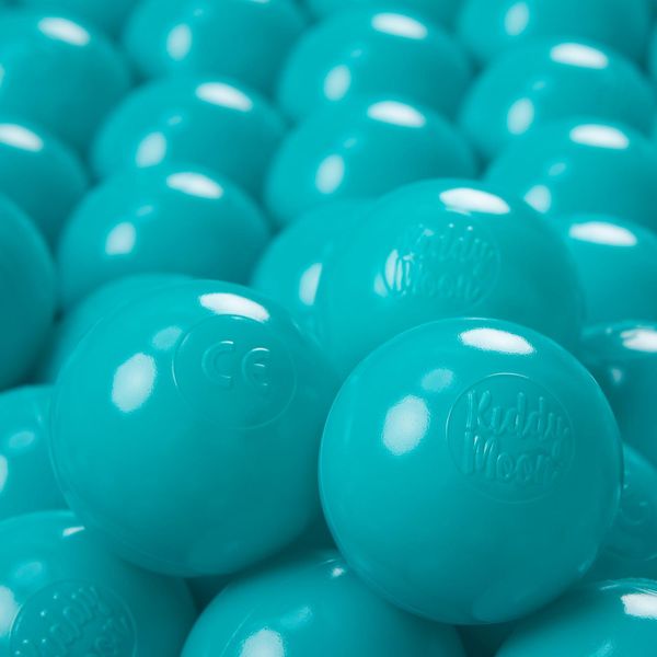 Kiddymoon 300 ∅ 6Cm Palline Per Bambini Palline Per Piscina Palline Di Plastica Per Bambini Eu, Turchese-image