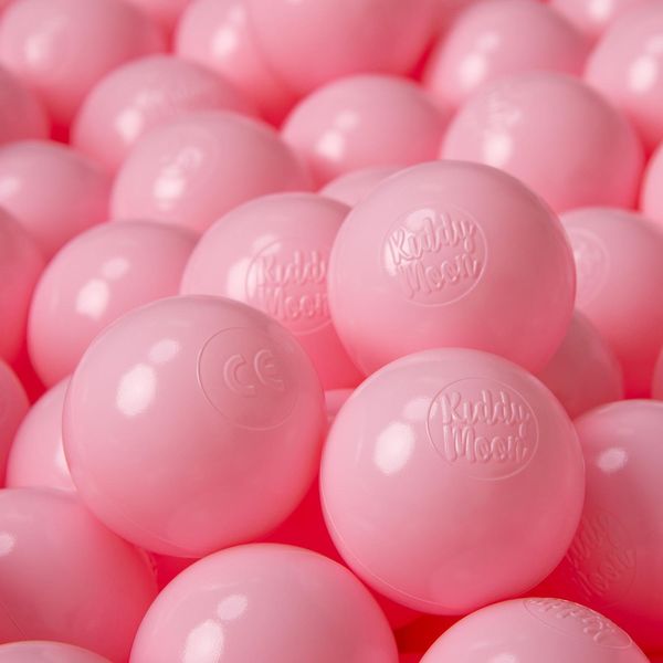 Kiddymoon 200 ∅ 6Cm Palline Da Bagno Per Bambini Palline Giocattolo Per Bambini In Plastica Eu, Rosa Cipria-image