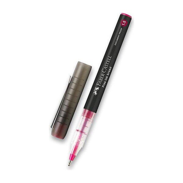 FABER-CASTELL 348326 FABER-CASTELL Free Ink Tintenroller Grau 1,5 Mm, Schreibfarbe: Rot, 1 St.-image