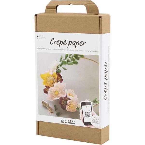 Set Di Fiori In Carta Crespa, Incl. Materiale E Istruzioni-image