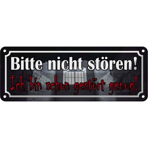 Vianmo Insegna Di Latta 10X27 Cm Nicht StöRen Bin Schon GestöRt-image
