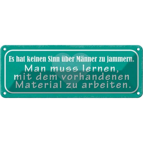 Vianmo Insegna Di Latta 10X27 Cm Keinen Sinn üBer MäNner Reden-image